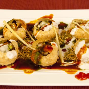 Chaat Bhavan signature dishes Pani PuriSamosa ChaatVada Pav